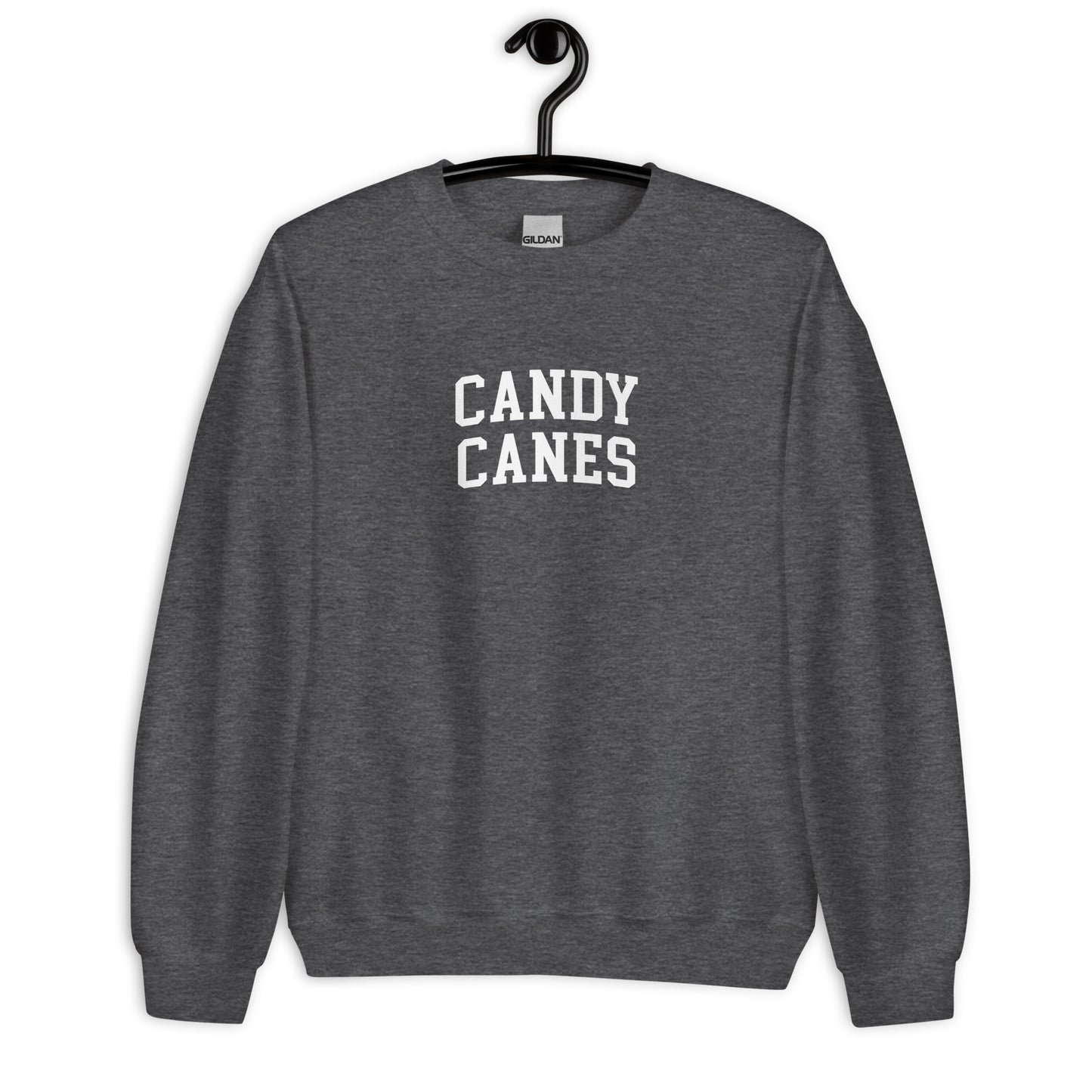 Candy Canes Sweatshirt - Arched Font
