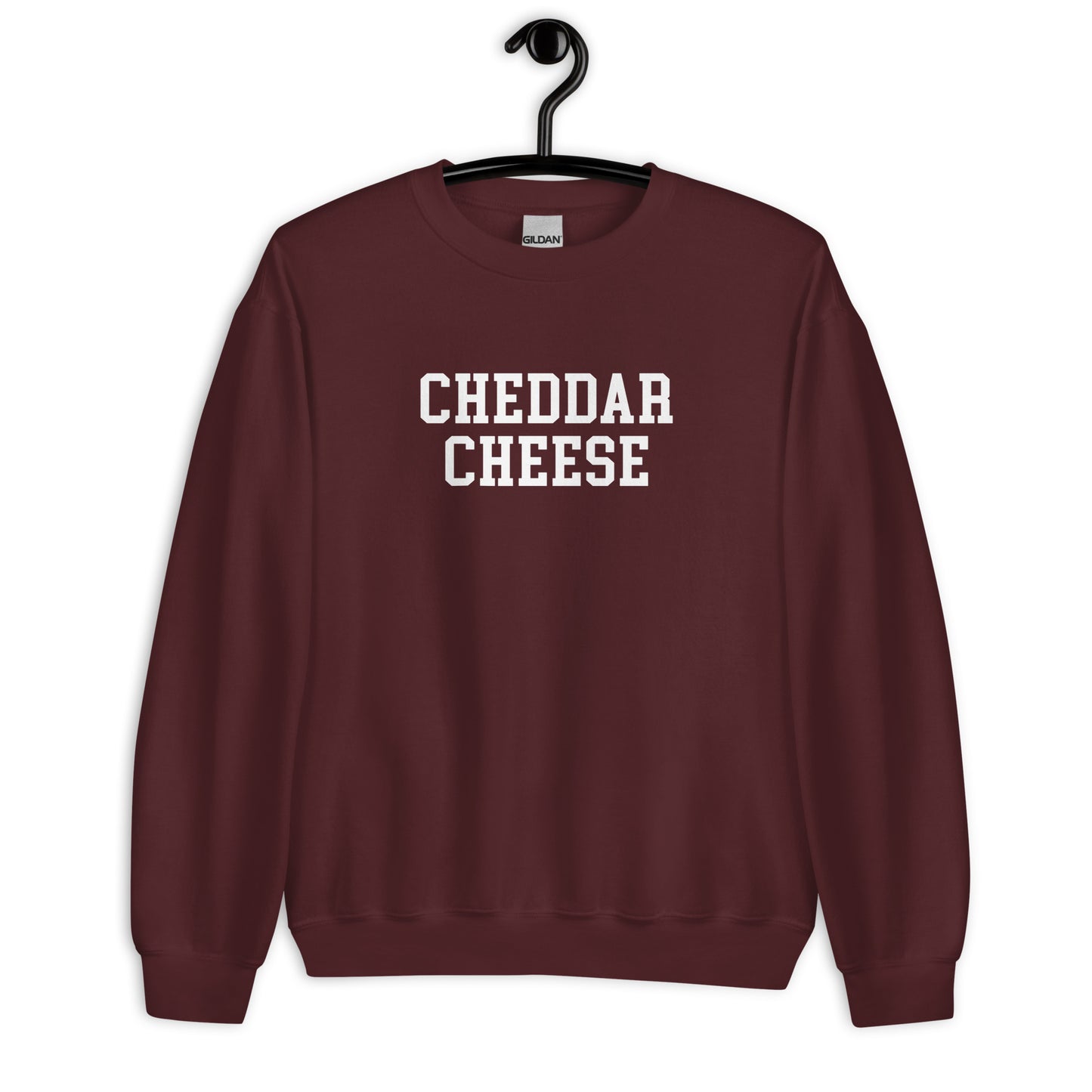 Cheddar Cheese Sweatshirt - Straight Font