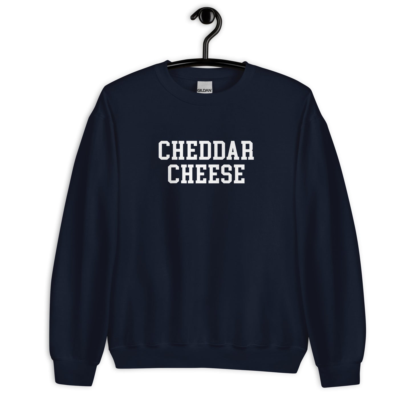 Cheddar Cheese Sweatshirt - Straight Font