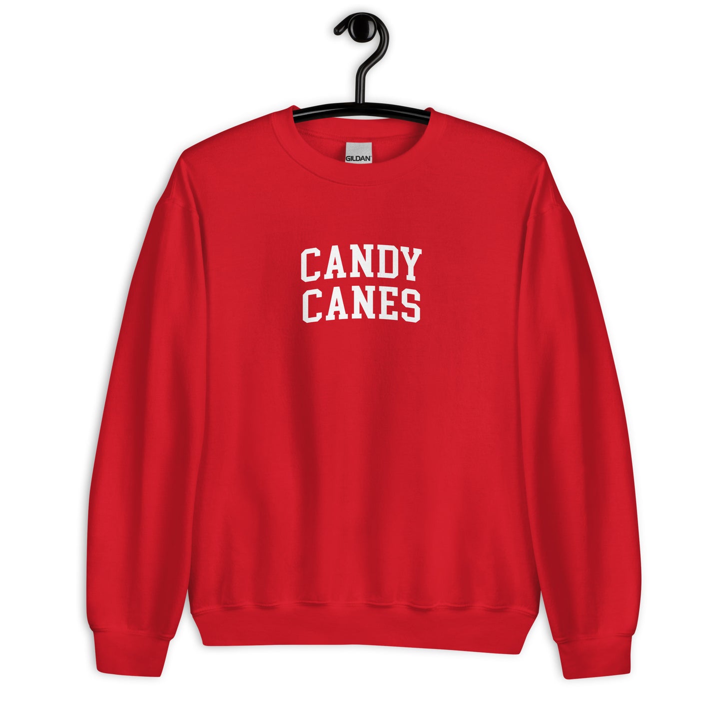 Candy Canes Sweatshirt - Arched Font