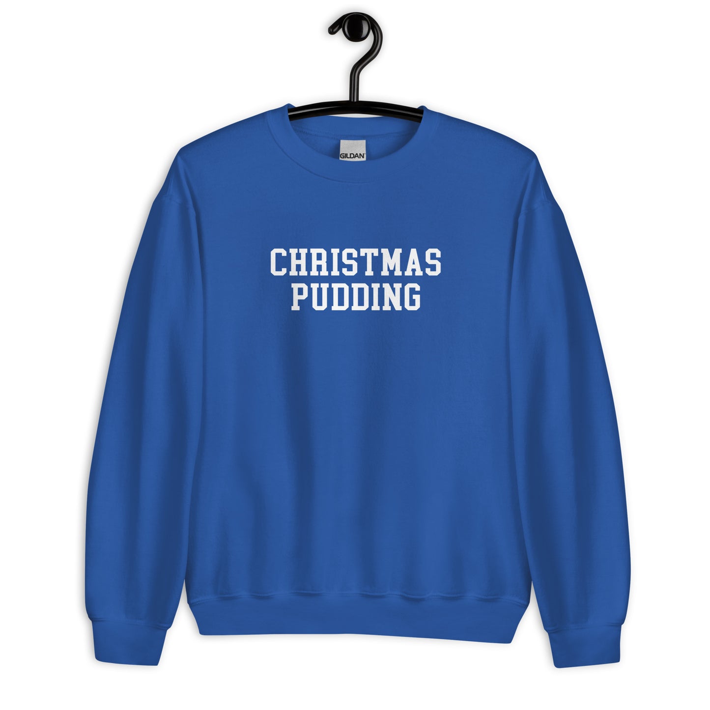 Christmas Pudding Sweatshirt - Straight Font