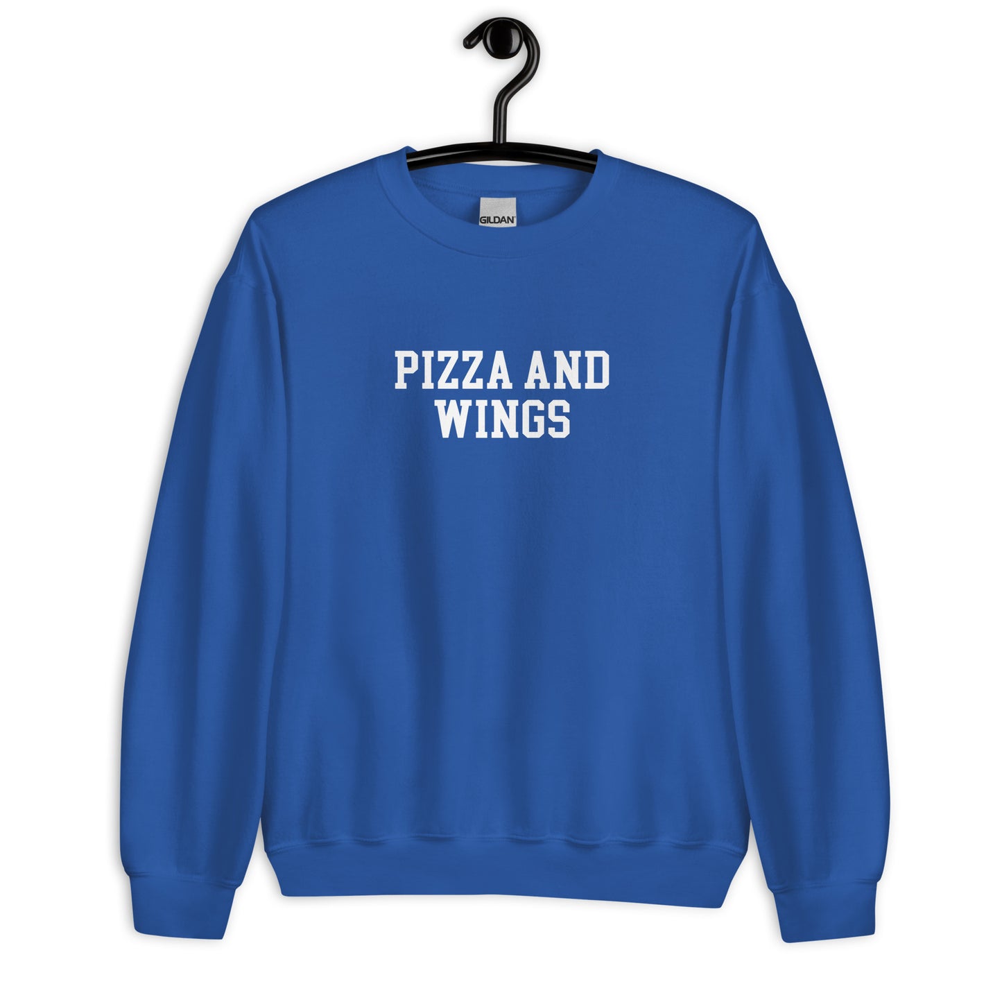 Pizza and Wings Sweatshirt - Straight Font