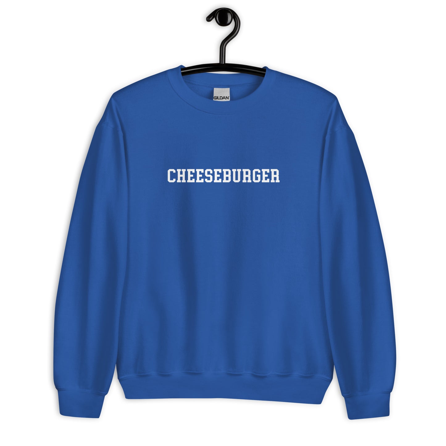 Cheeseburger Sweatshirt - Straight Font