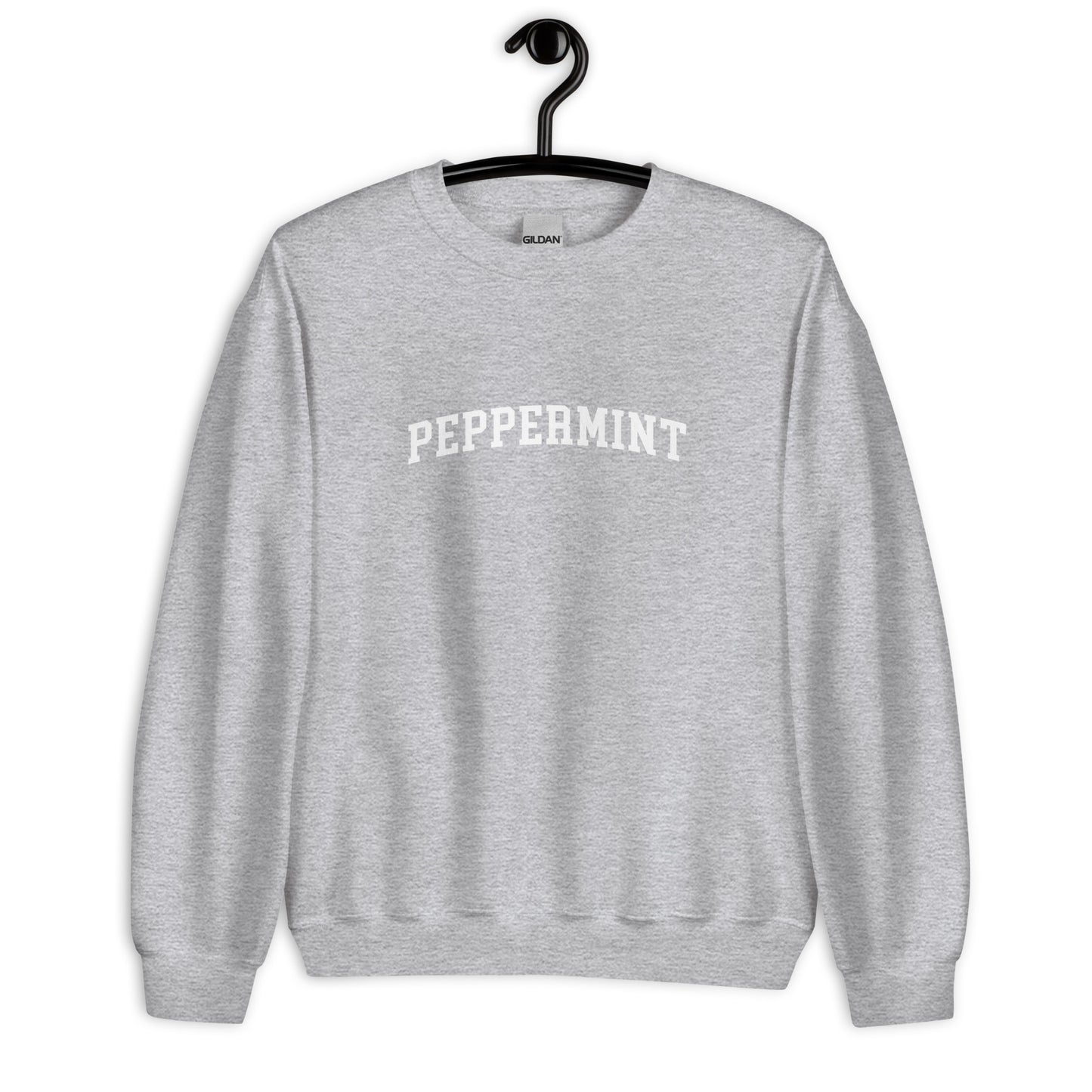 Peppermint Sweatshirt - Arched Font