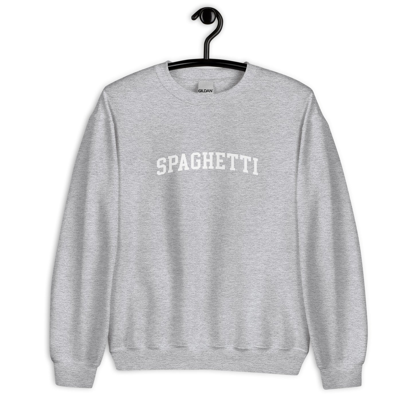 Spaghetti Sweatshirt - Arched Font