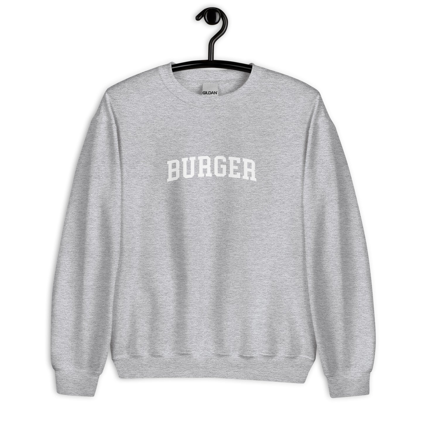 Burger Sweatshirt - Arched Font