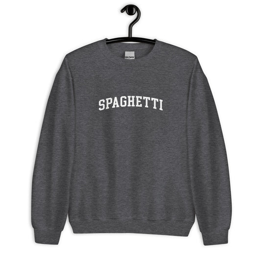 Spaghetti Sweatshirt - Arched Font