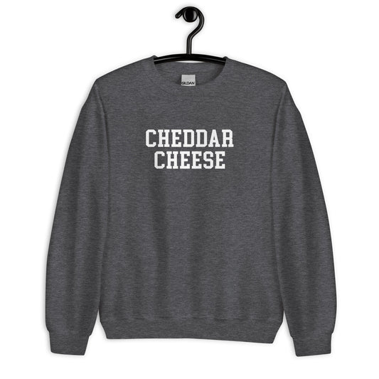 Cheddar Cheese Sweatshirt - Straight Font
