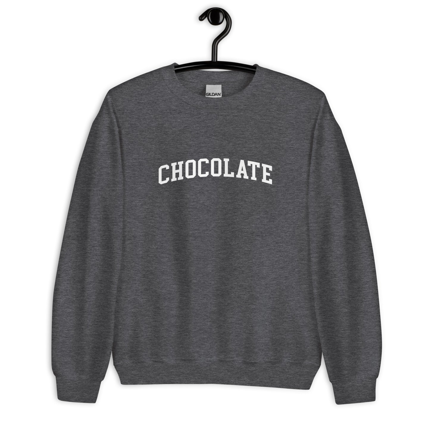 Chocolate Sweatshirt - Arched Font