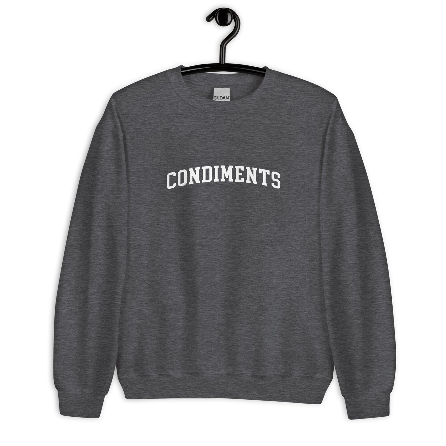 Condiments Sweatshirt - Arched Font
