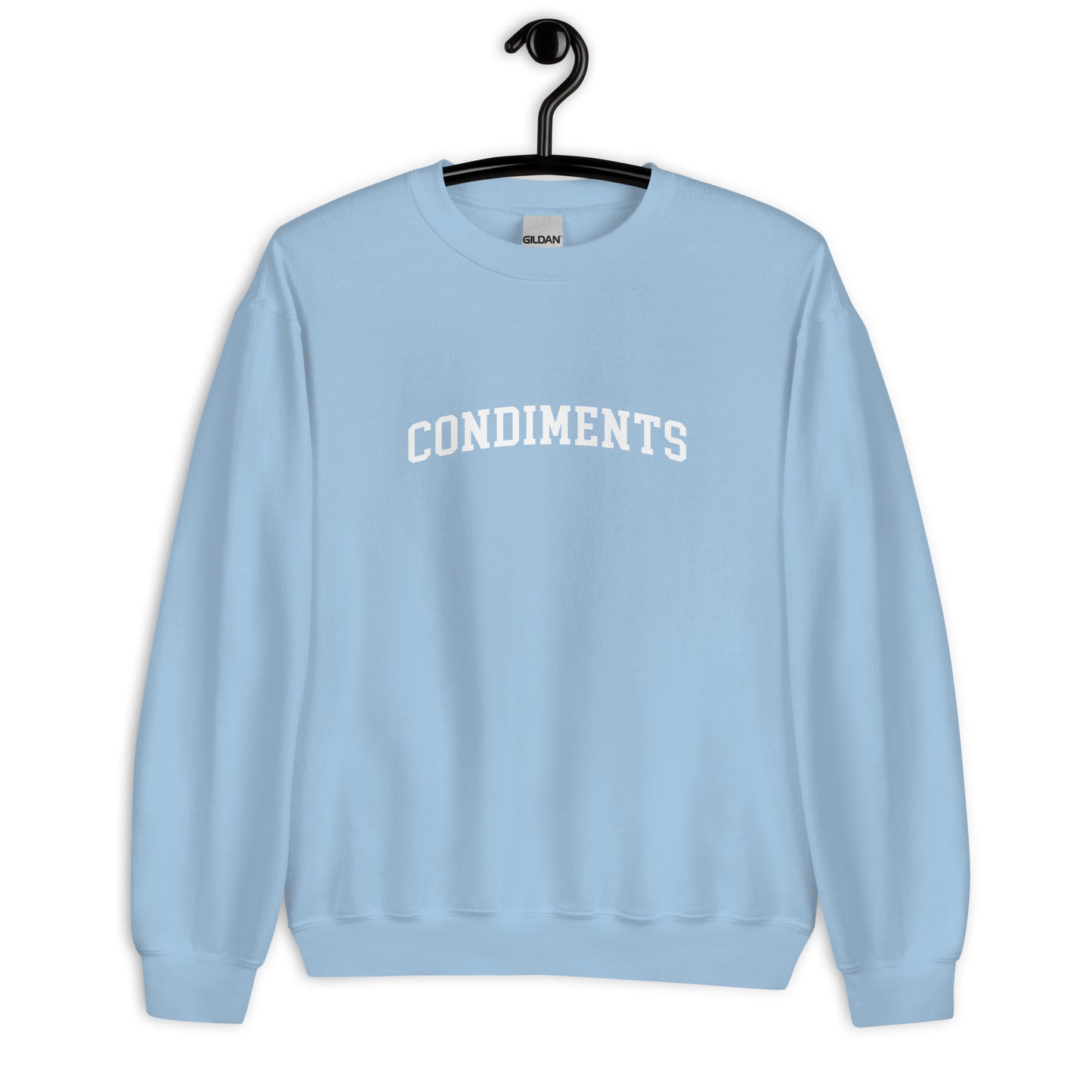 Condiments Sweatshirt - Arched Font