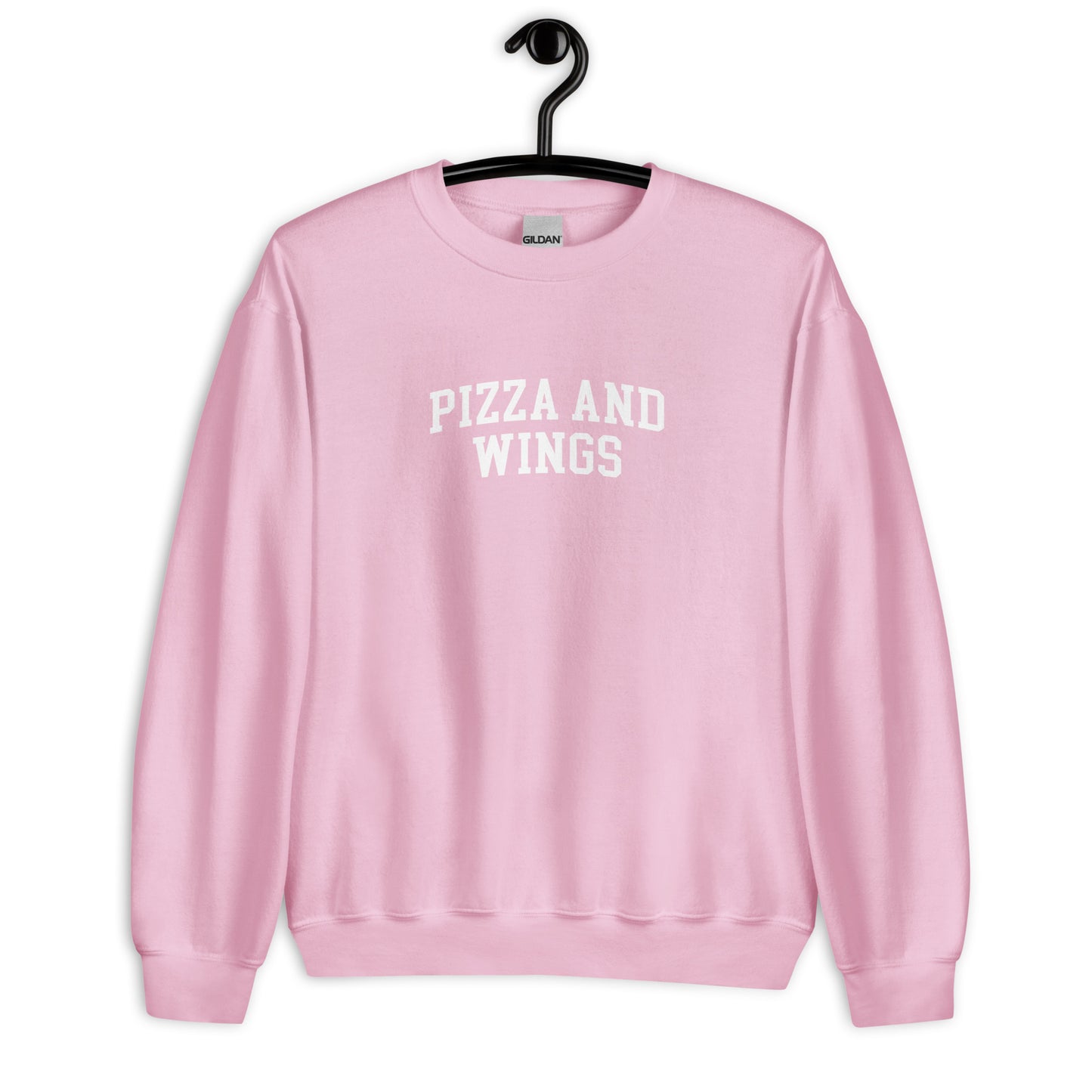 Pizza and Wings Sweatshirt - Arched Font