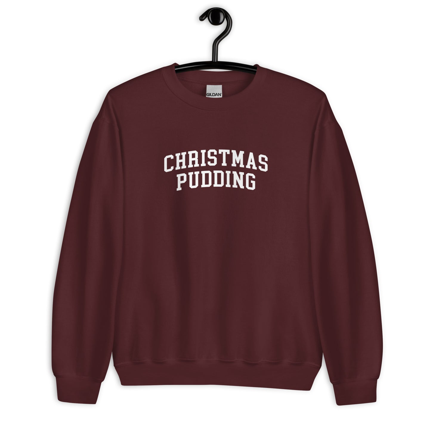 Christmas Pudding Sweatshirt - Arched Font