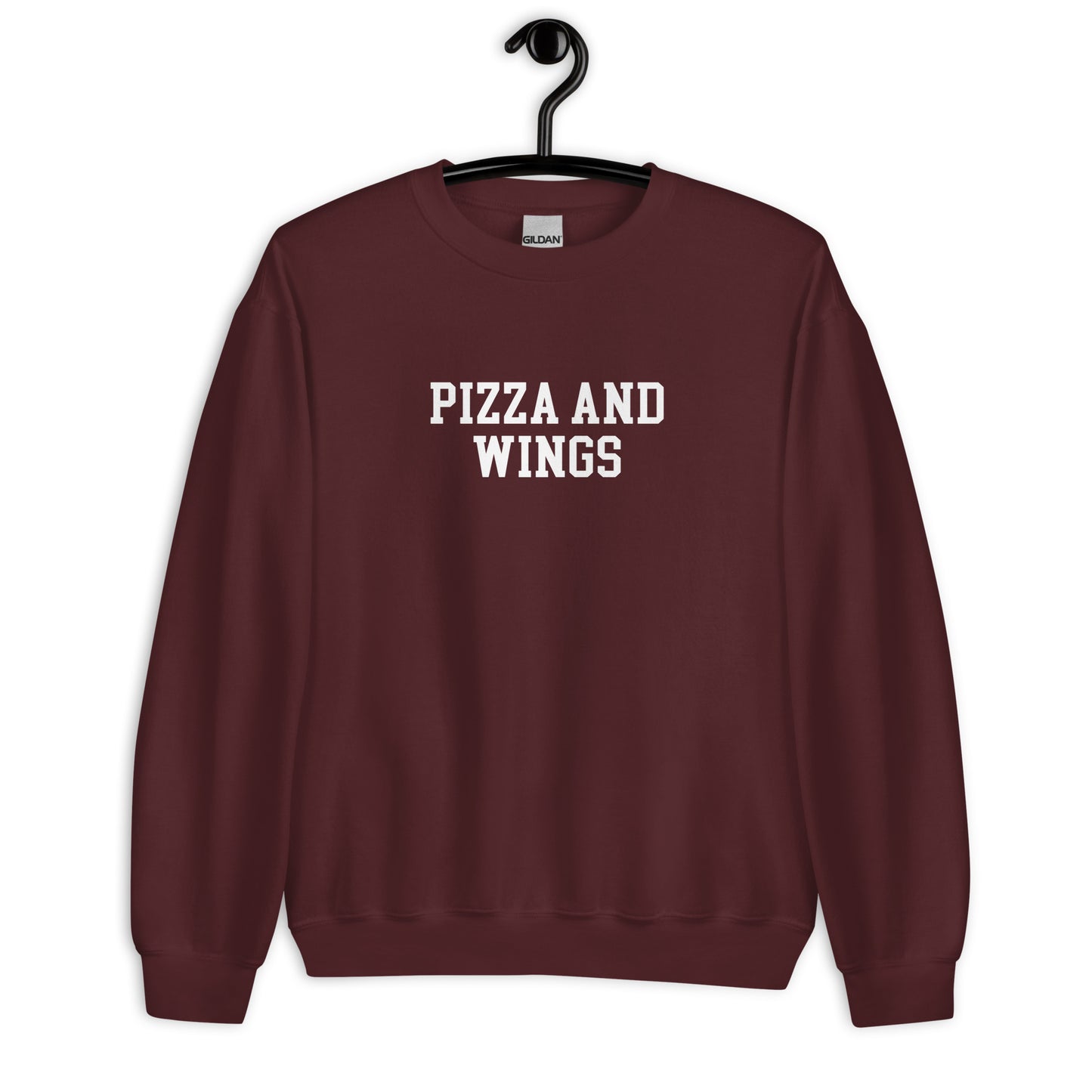 Pizza and Wings Sweatshirt - Straight Font