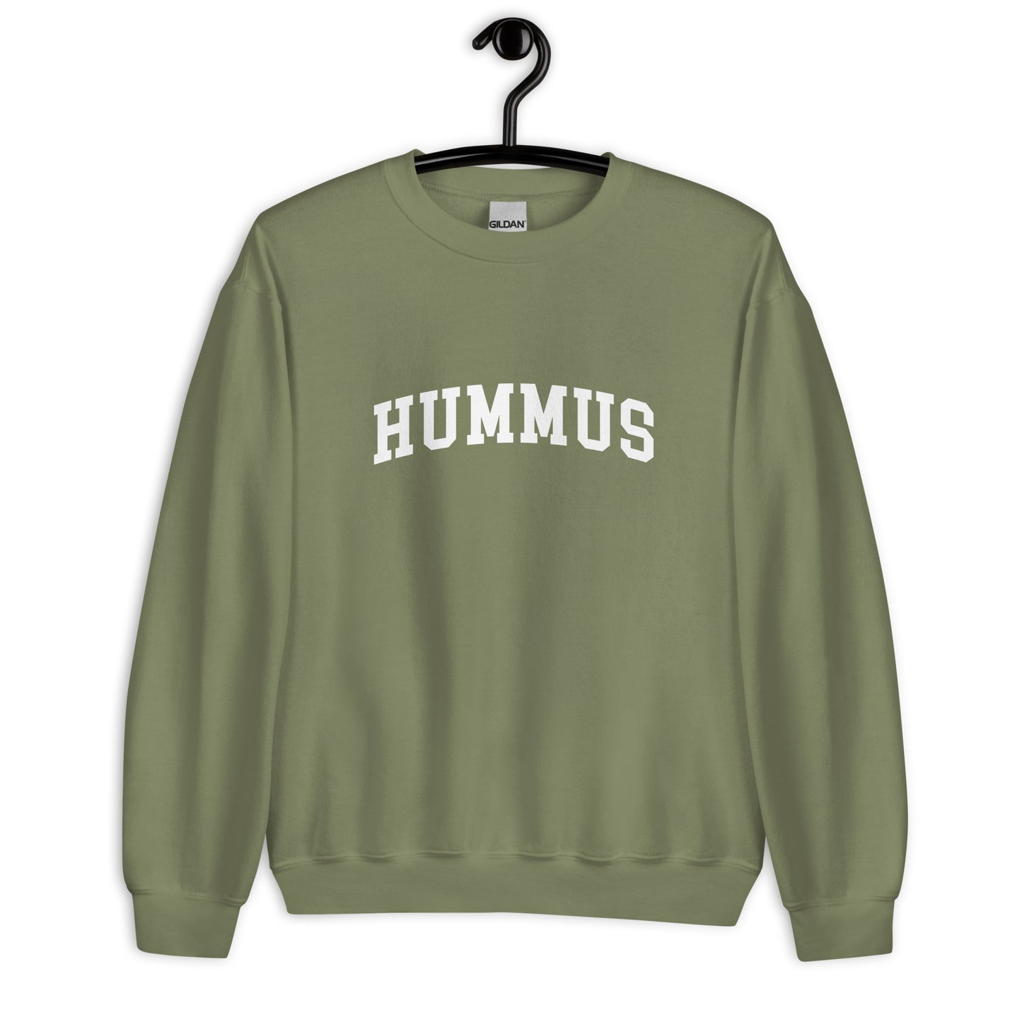 Hummus Sweatshirt - Arched Font