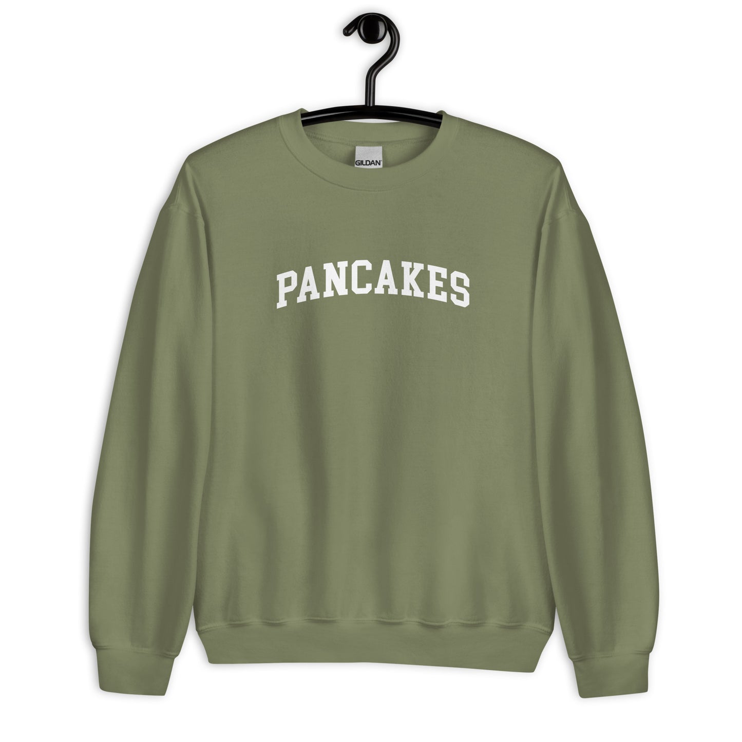 Pancakes Sweatshirt - Arched Font