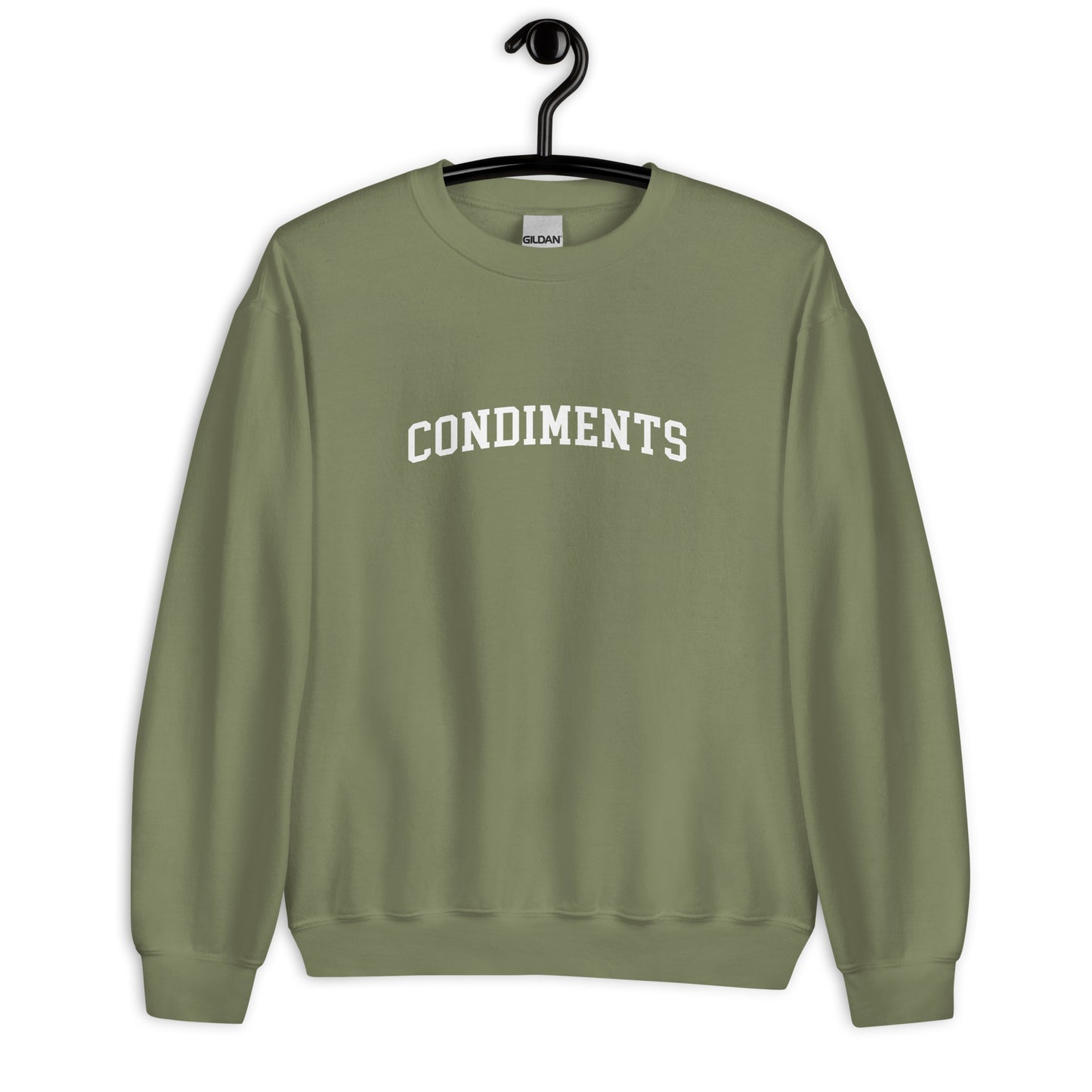 Condiments Sweatshirt - Arched Font