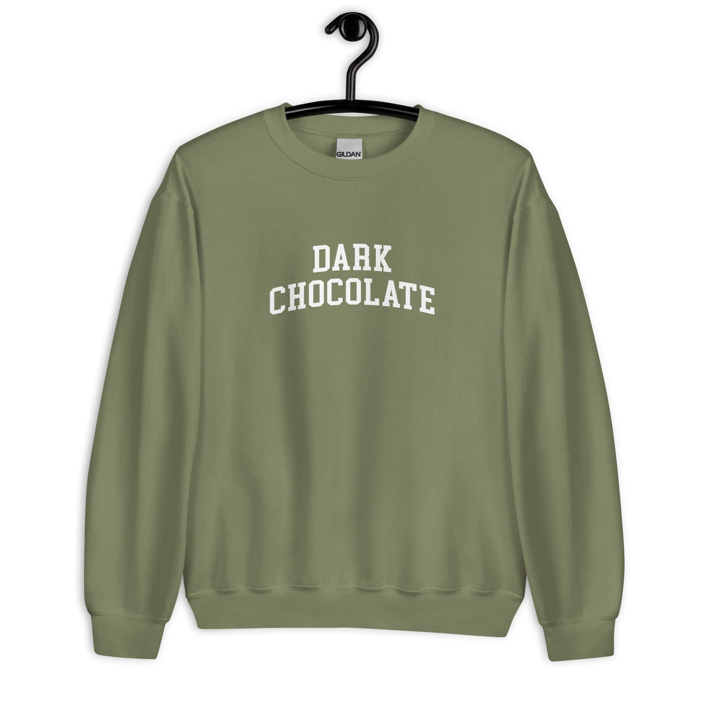 Dark Chocolate Sweatshirt - Arched Font