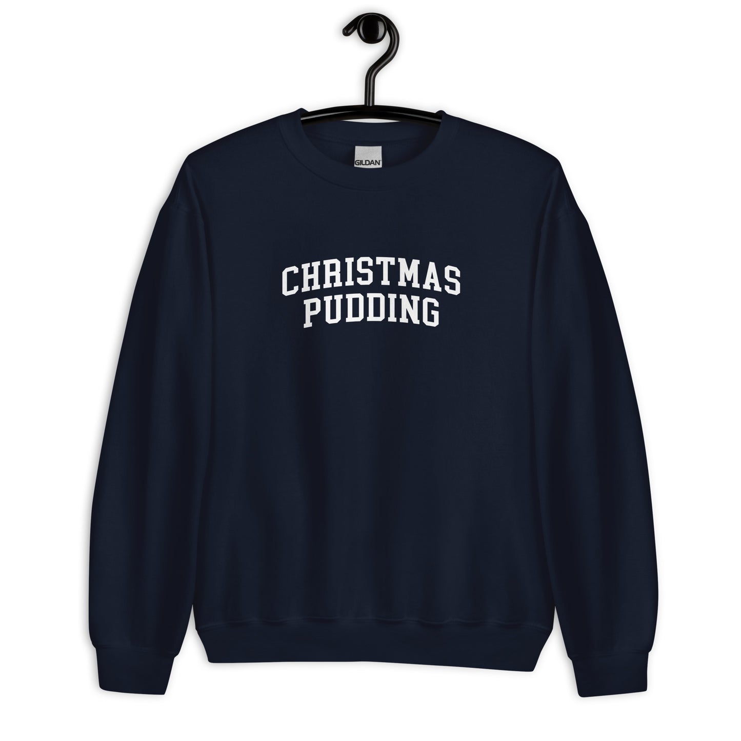 Christmas Pudding Sweatshirt - Arched Font