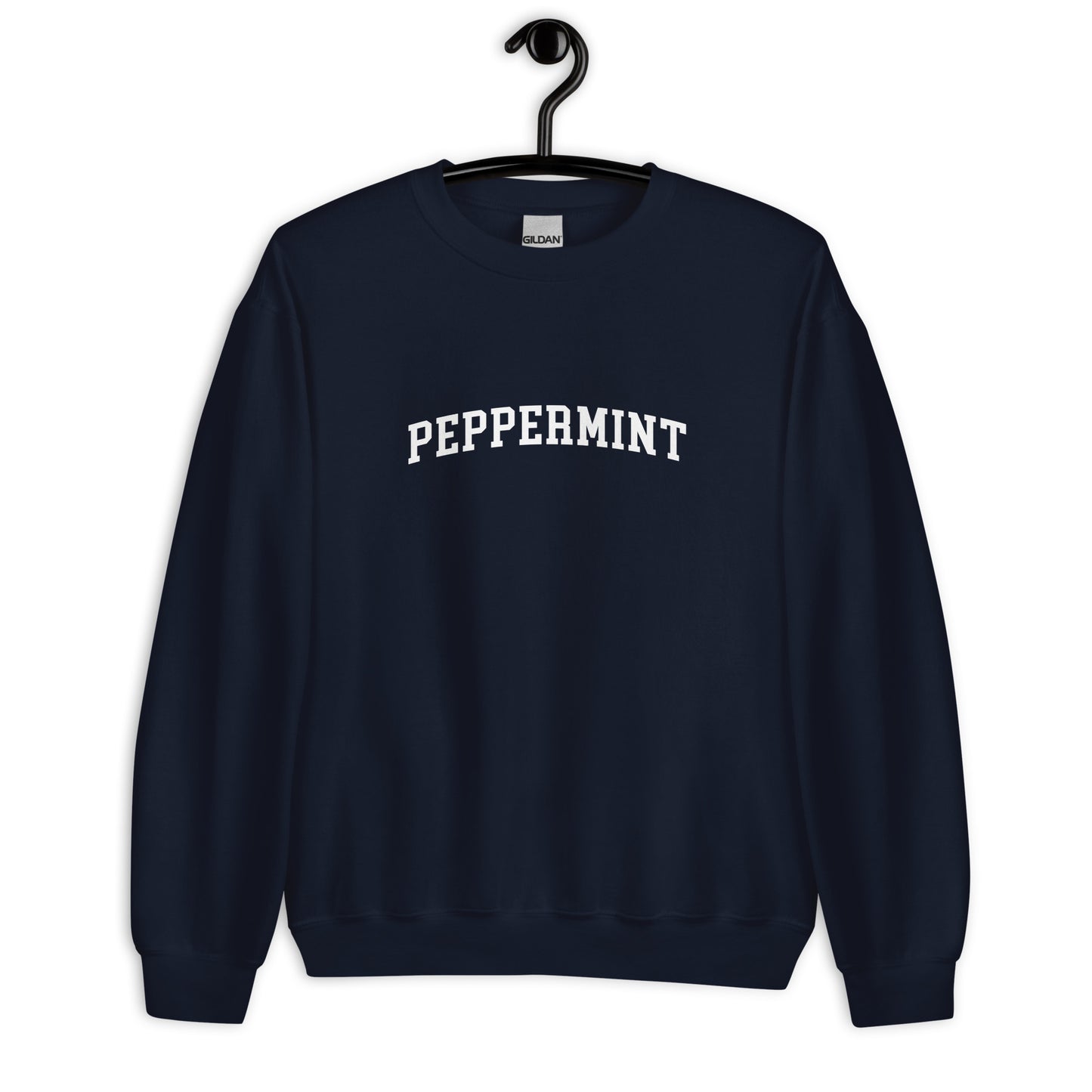 Peppermint Sweatshirt - Arched Font