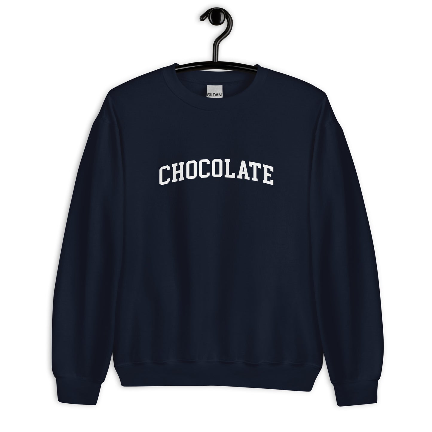 Chocolate Sweatshirt - Arched Font