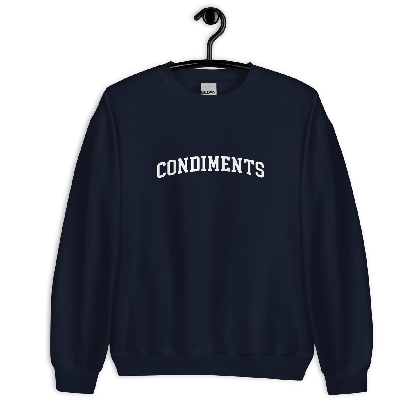 Condiments Sweatshirt - Arched Font