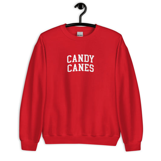 Candy Canes Sweatshirt - Arched Font