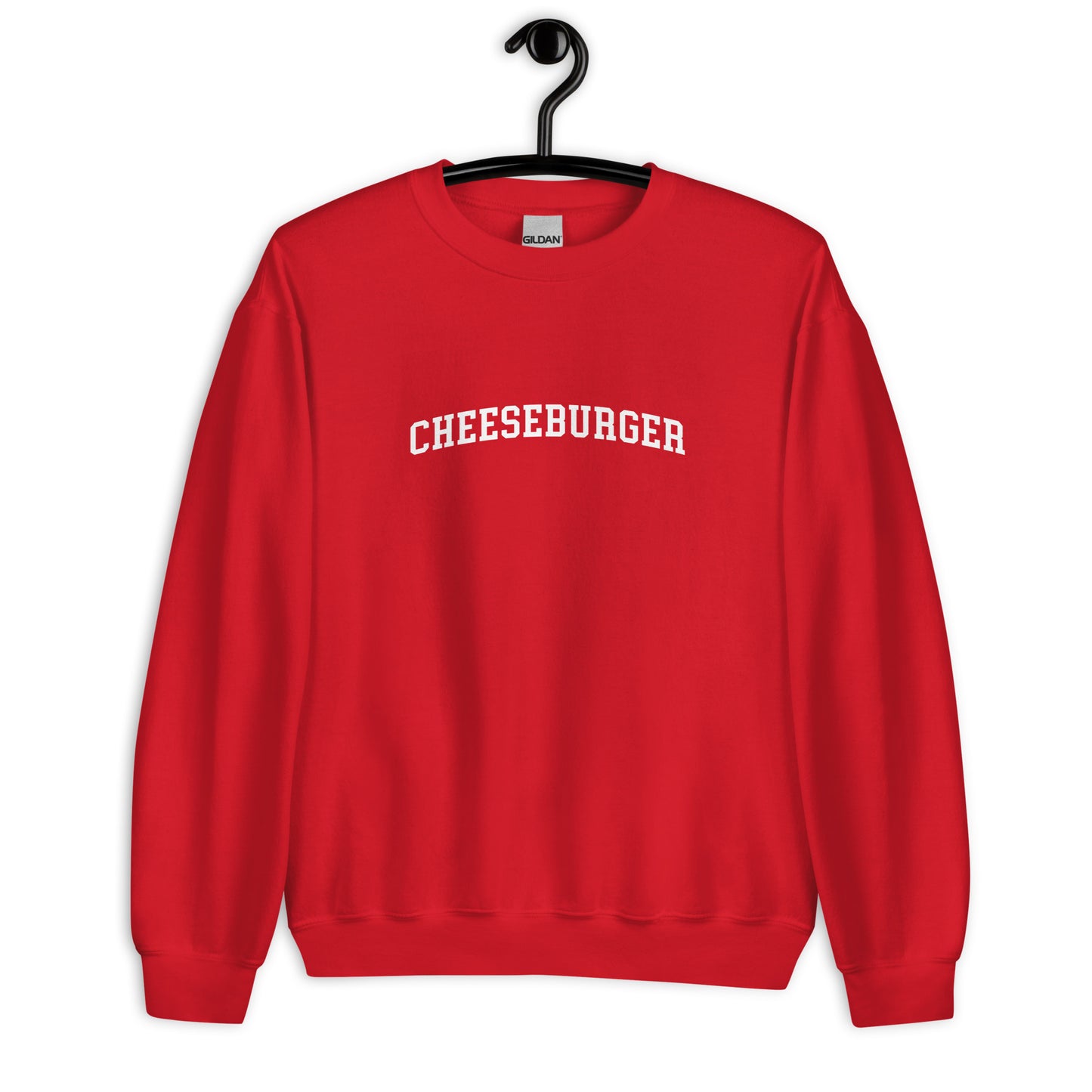 Cheeseburger Sweatshirt - Arched Font