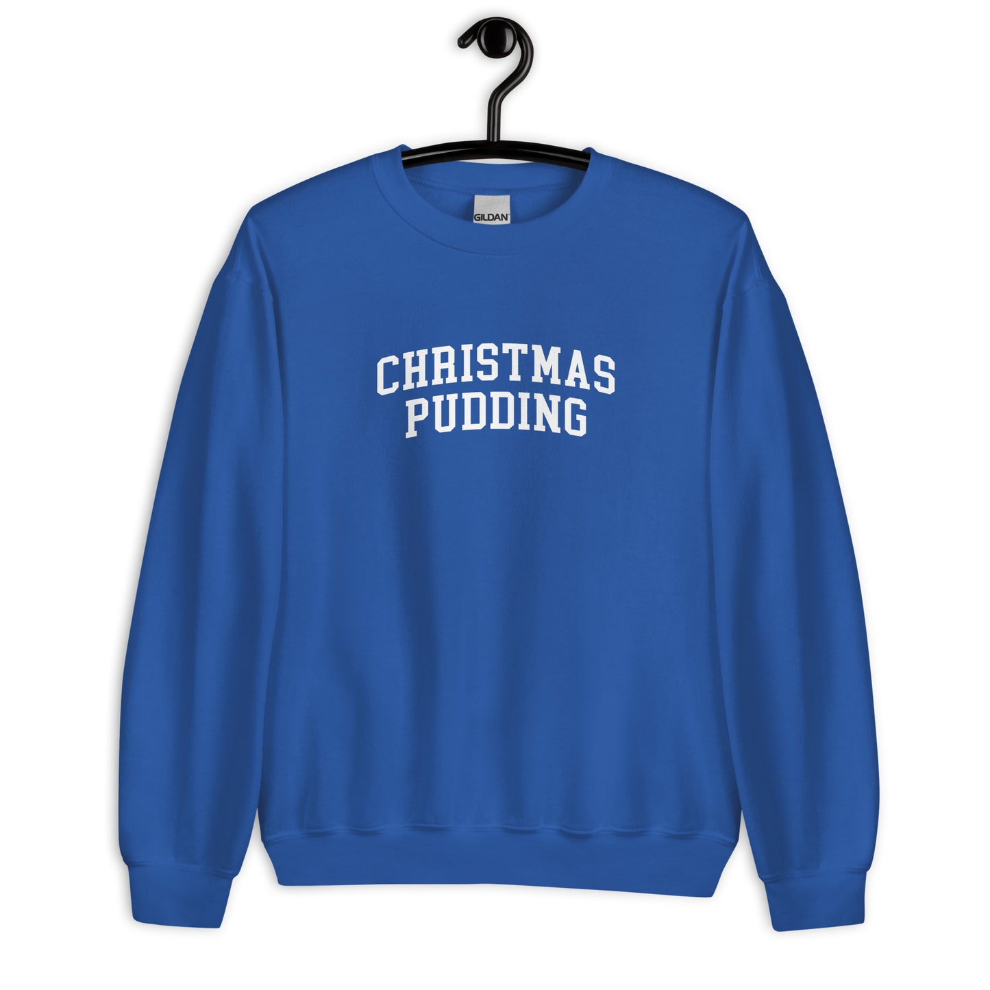 Christmas Pudding Sweatshirt - Arched Font