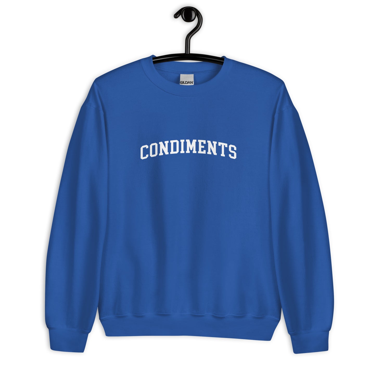 Condiments Sweatshirt - Arched Font