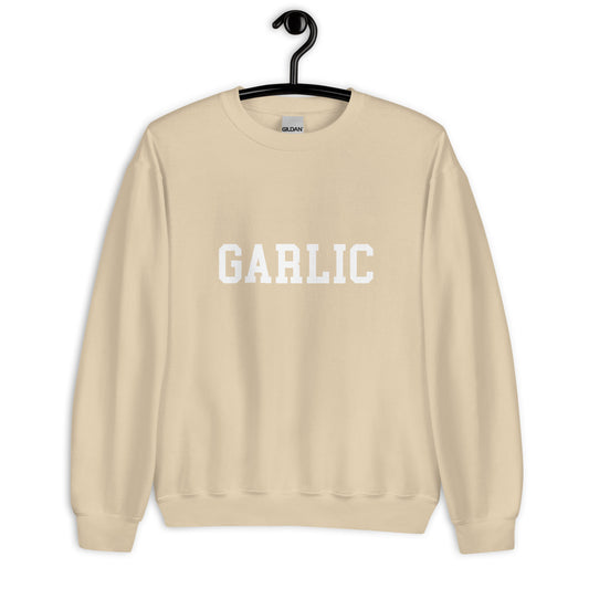 Garlic Sweatshirt - Straight Font