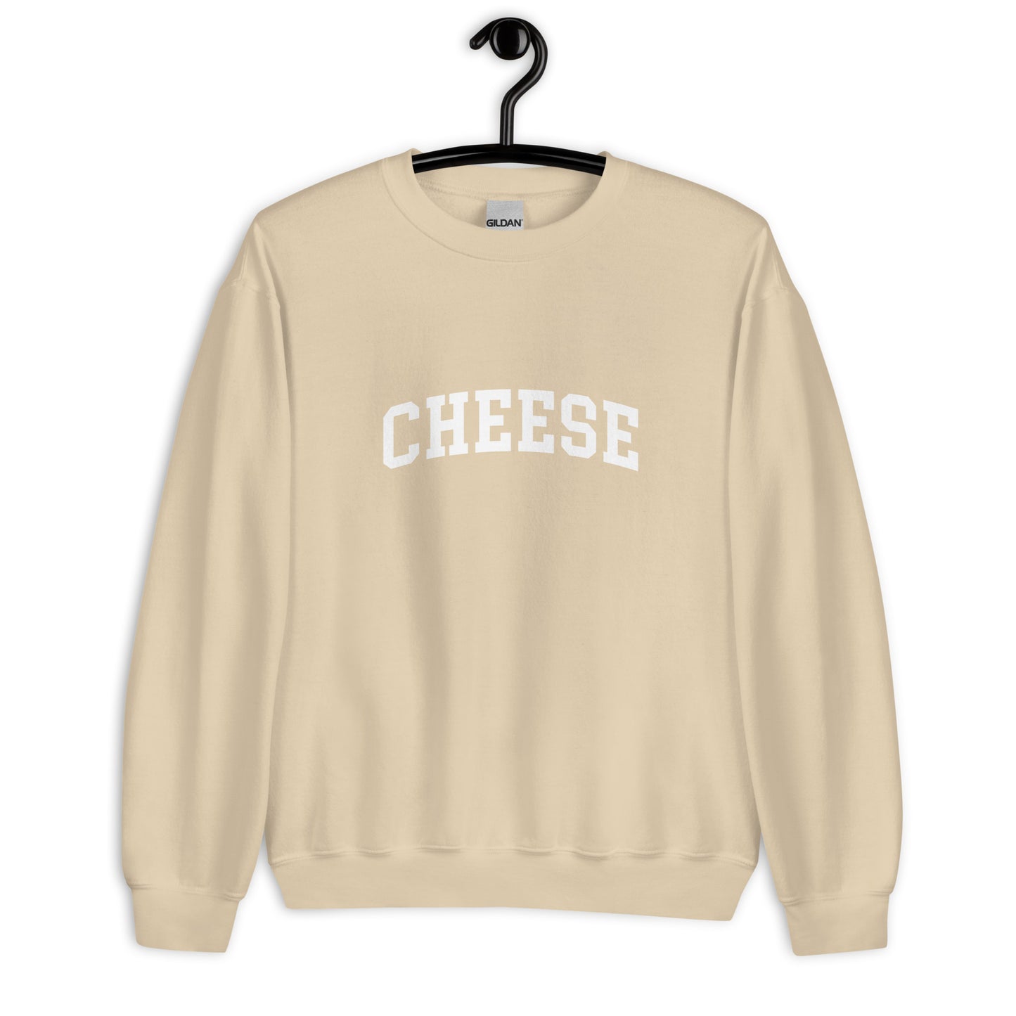 Cheese Sweatshirt - Arched Font