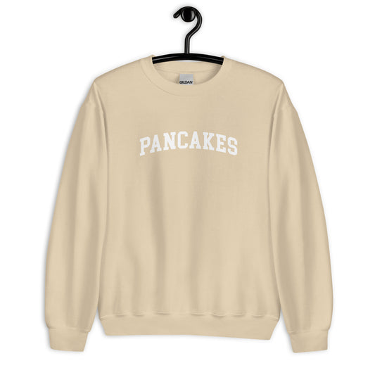 Pancakes Sweatshirt - Arched Font