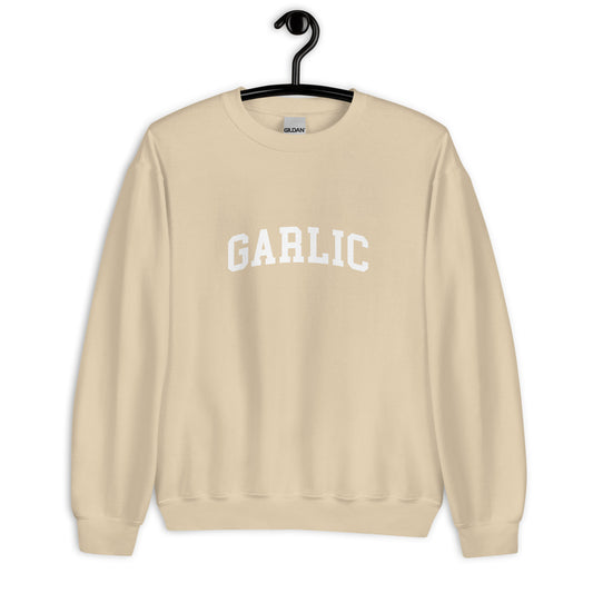 Garlic Sweatshirt - Arched Font