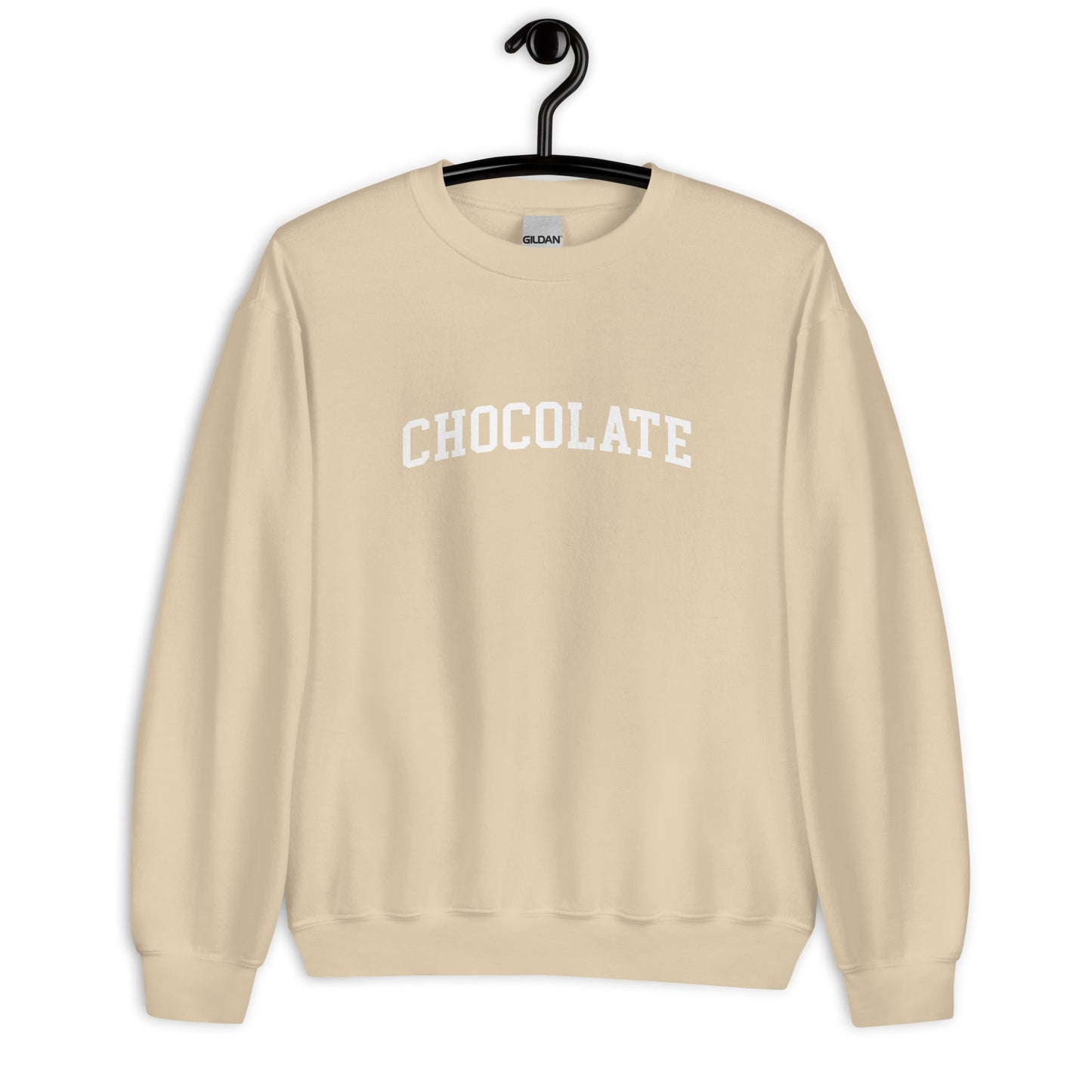 Chocolate Sweatshirt - Arched Font