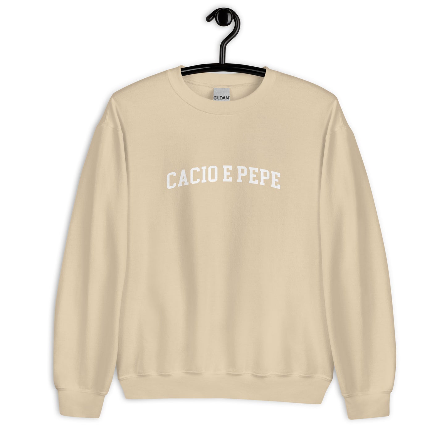 Cacio E Pepe Sweatshirt - Arched Font
