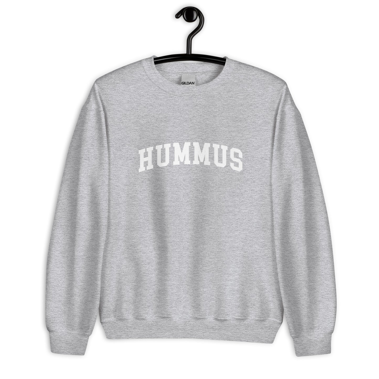 Hummus Sweatshirt - Arched Font