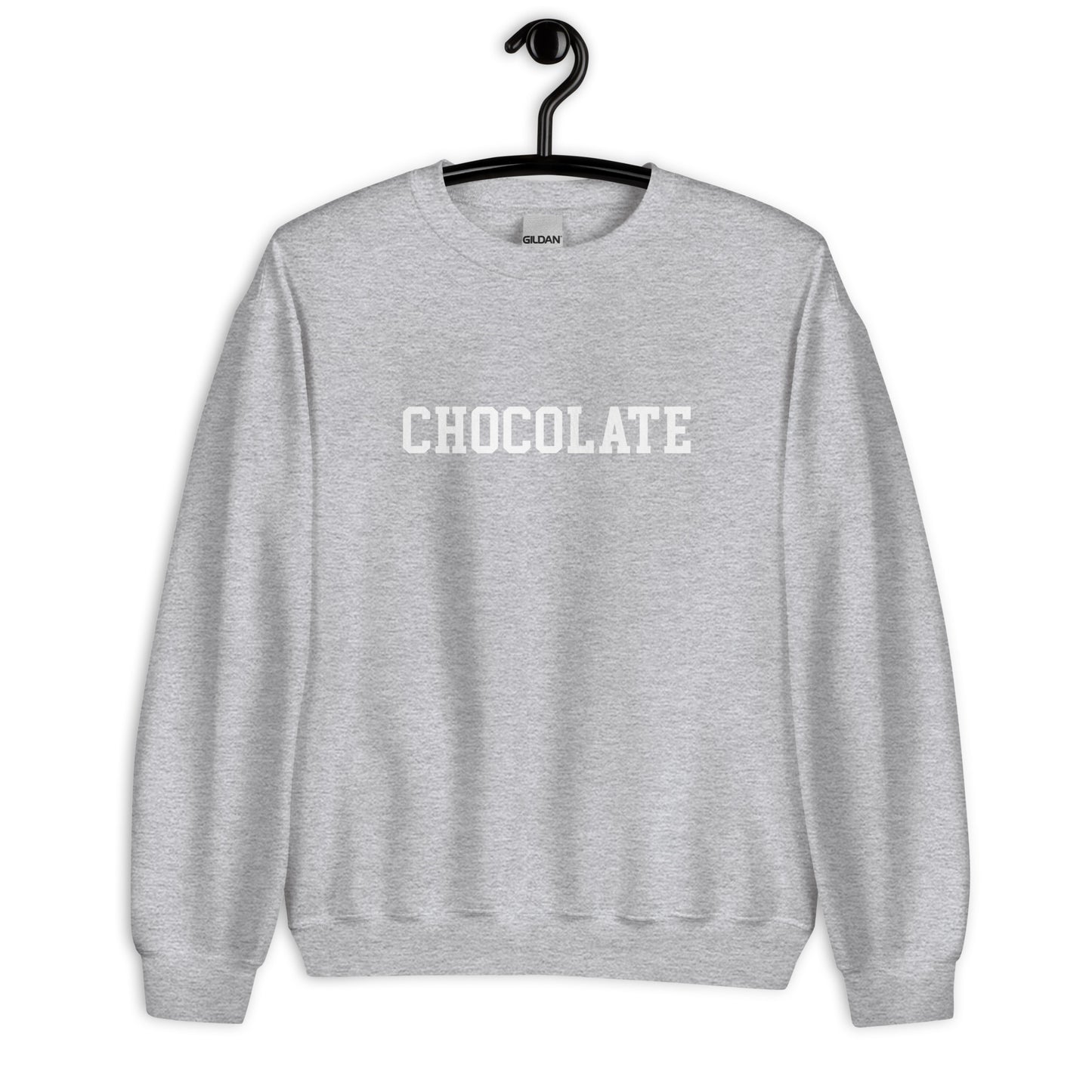 Chocolate Sweatshirt - Straight Font
